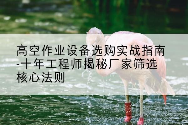 云龙剪叉式升降机厂家-高空作业设备选购实战指南-十年工程师揭秘厂家筛选核心法则
